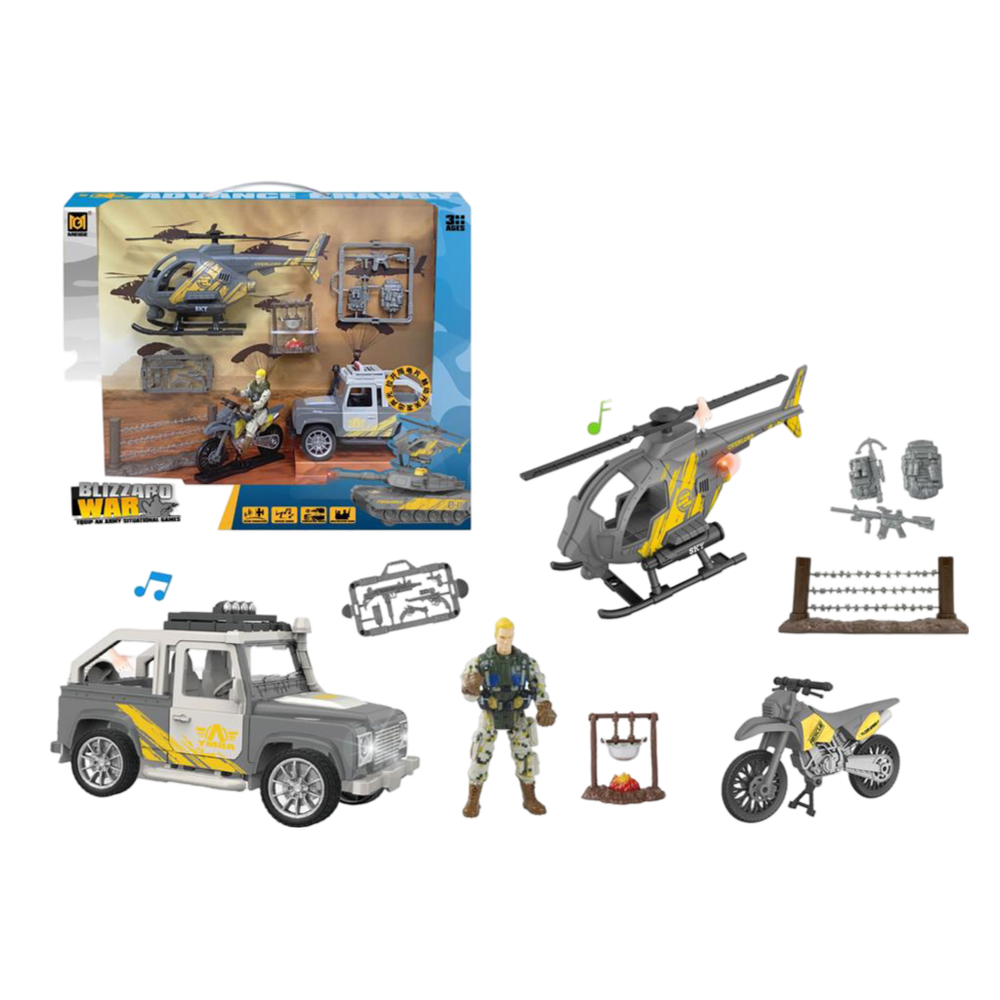 MKV611824 Bizzard War Vojni set 43x11cm slika 1