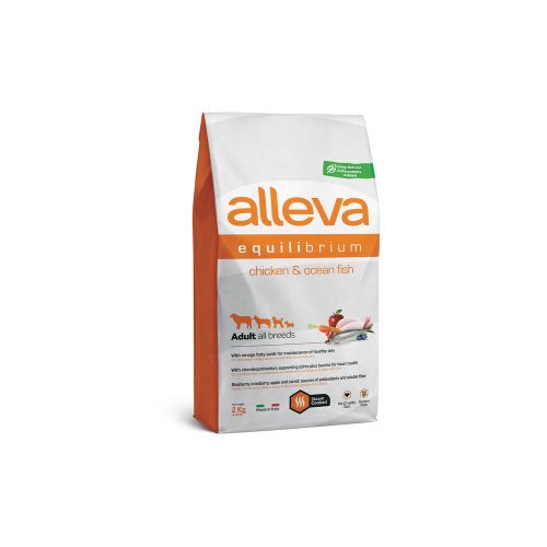 Alleva Equilibrium Dog Adult Chicken &amp; Ocean Fish All Breeds 2 kg slika 1