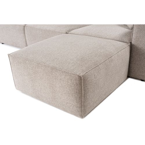 Woody Fashion Kutna garnitura Lora (L1-O1-1R-POUFFE ) - Mocha slika 6