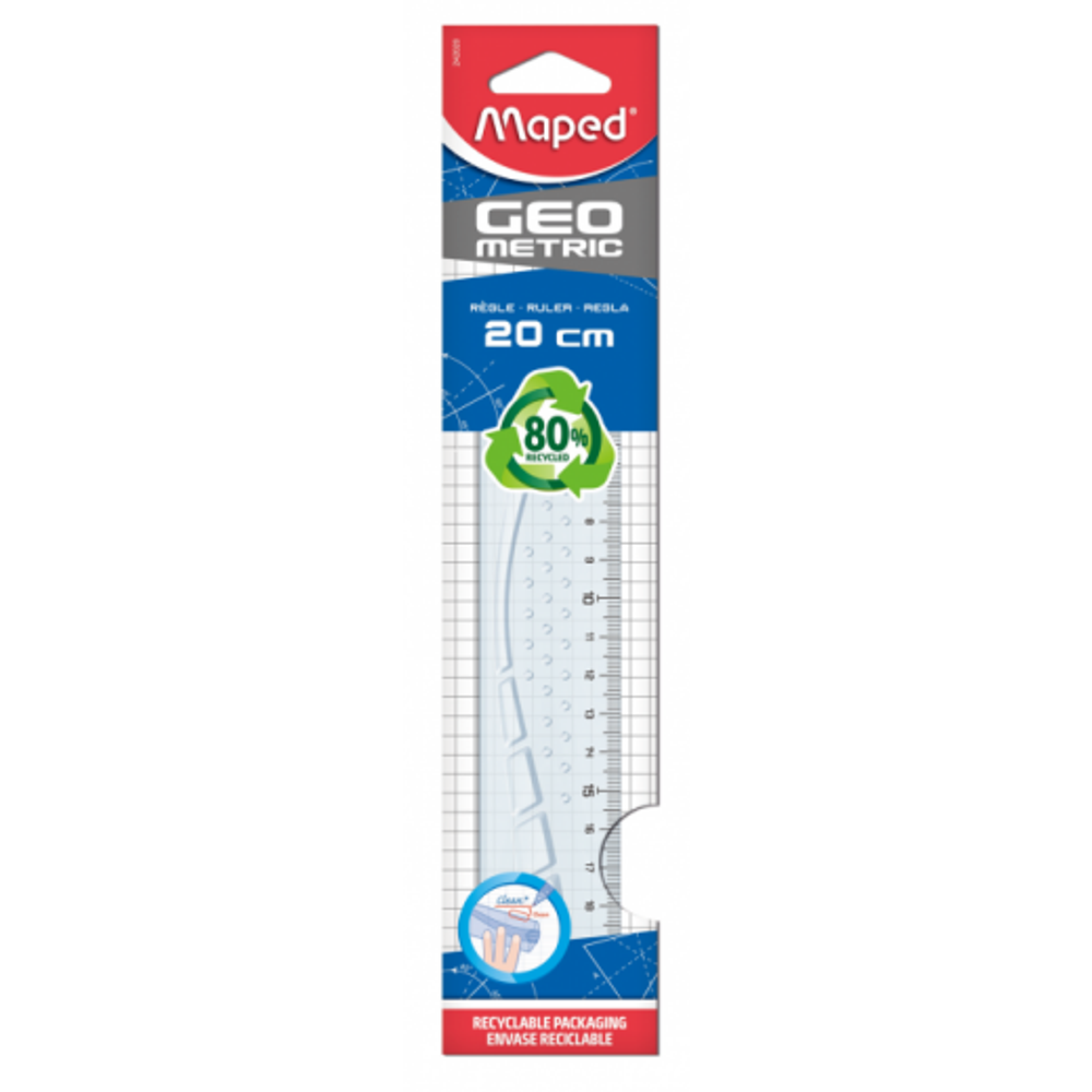 Maped Lenjir Graphic 20 cm blister slika 1