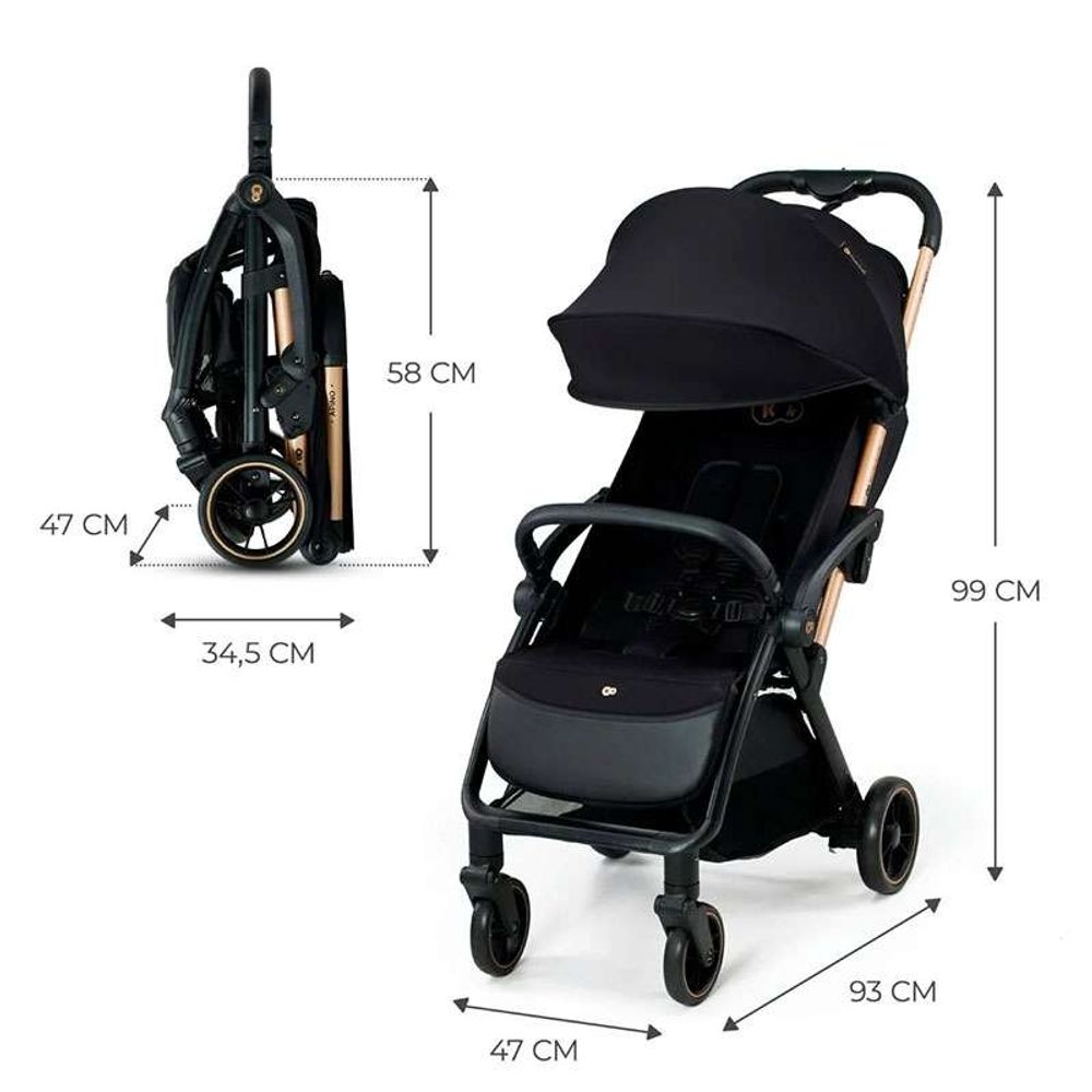 Kinderkraft Kolica Apino, Raven Black slika 3