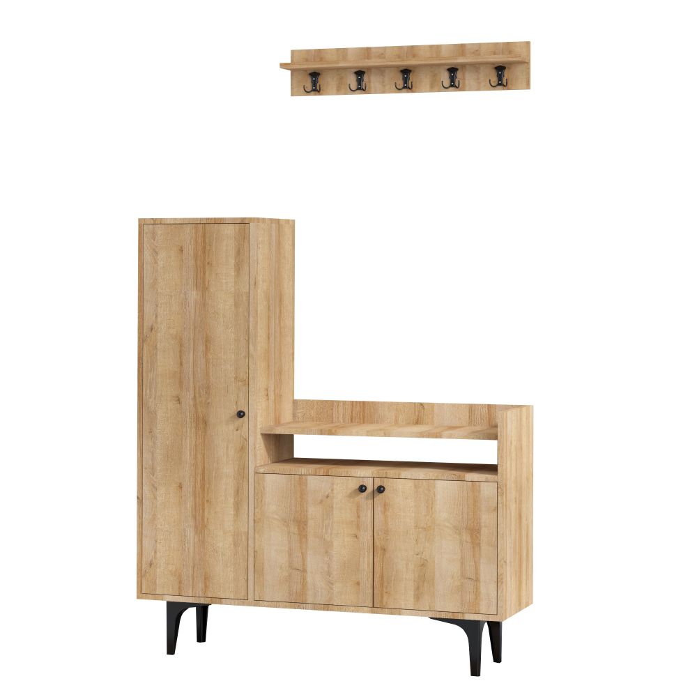 Barney Oak Shoe Cabinet slika 4