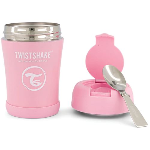 Twistshake termo posudica za hranu 350ml Pastel Pink slika 3