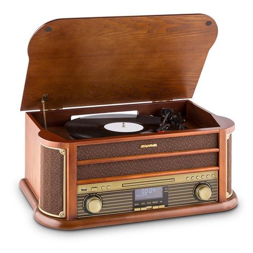 Auna Belle Epoque 1908 DAB, retro stereo sustav, gramofon, DAB+ slika 7