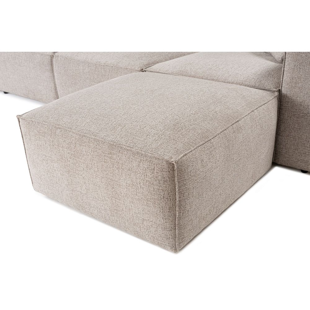 Lora (L1-O1-1R-POUFFE) - Ugao Sofa Mocha Mocha slika 6