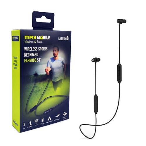 MaxMobile slušalice bluetooth S11 STEREO crna slika 1