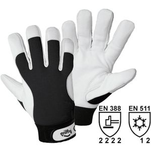 L+D Griffy  1707-10 nappa koža rukavice za montažu Veličina (Rukavice): 10, xl EN 388, EN 511 CAT II 1 Par