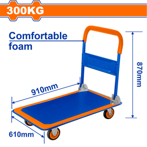 Wadfow ručna transportna platforma sklopiva 300kg  WWB1330