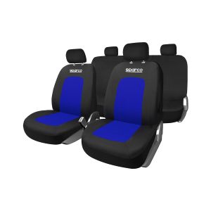 Set presvlaka za sjedala Sparco Sport Crna/Plava