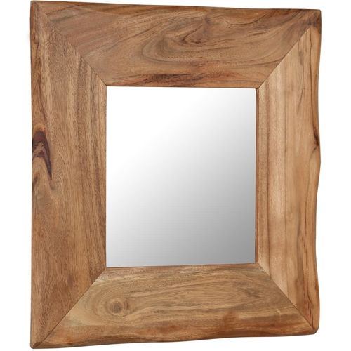 Kozmetičko ogledalo od masivnog bagremovog drva 50 x 50 cm slika 27