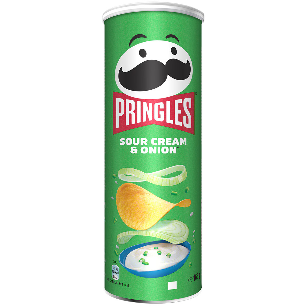 Pringles čips Sour Cream & Onion, 165 + 35 g gratis (200 g) slika 1