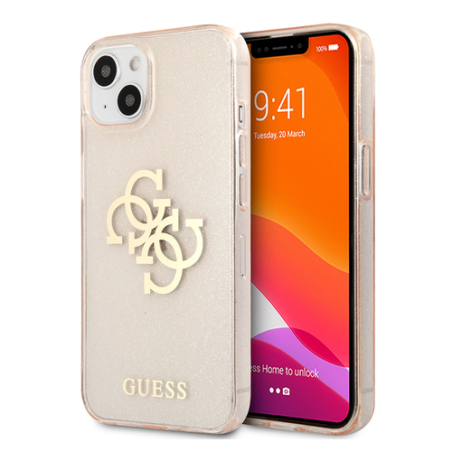 Maska Guess Hc Glitter Big za iPhone 13 6.1 zlatna ( GUHCP13MPCUGL4GGO) slika 1