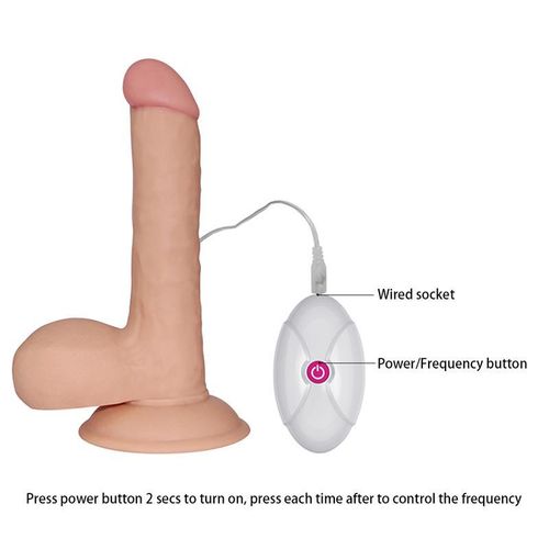 Lovetoy Ultra Soft Dude vibrator 7,5" 19cm x 4,5cm slika 21