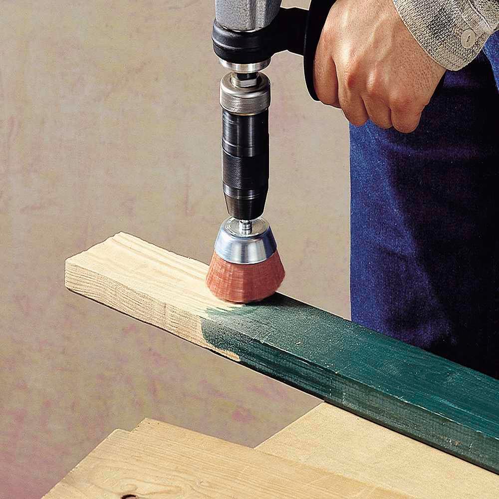 Wolfcraft Četka Lončasta Najlonska Gruba fi 65x20x1,2 mm Prihvat 1/4" - 1506000 slika 2