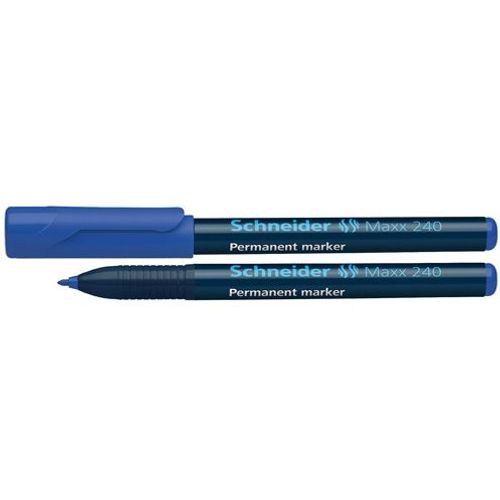 Flomaster Schneider, permanent marker, Maxx 240, 1-2 mm, plavi slika 2