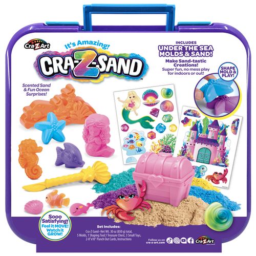 CRAZART set kinetički pijesak Ispod mora Cra-Z-Sand  850 g 19659 slika 7