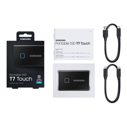 SAMSUNG Portable T7 Touch 2TB crni eksterni SSD MU-PC2T0K slika 3