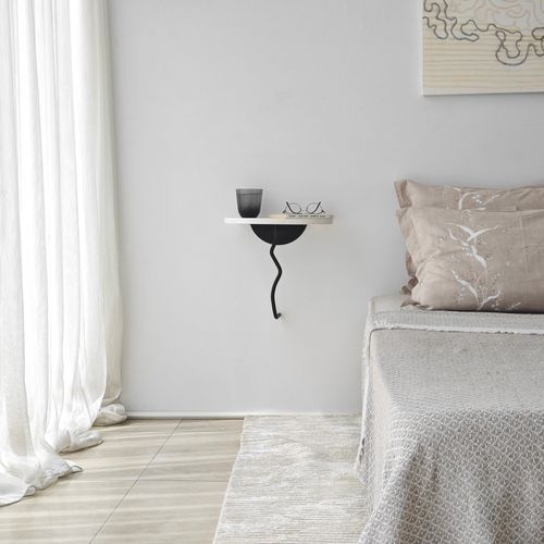 Leo - Black, White Black
White Wall Shelf slika 4