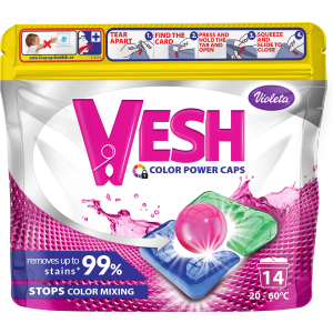 Violeta Vesh kapsule za pranje veša Color power 14 pranja