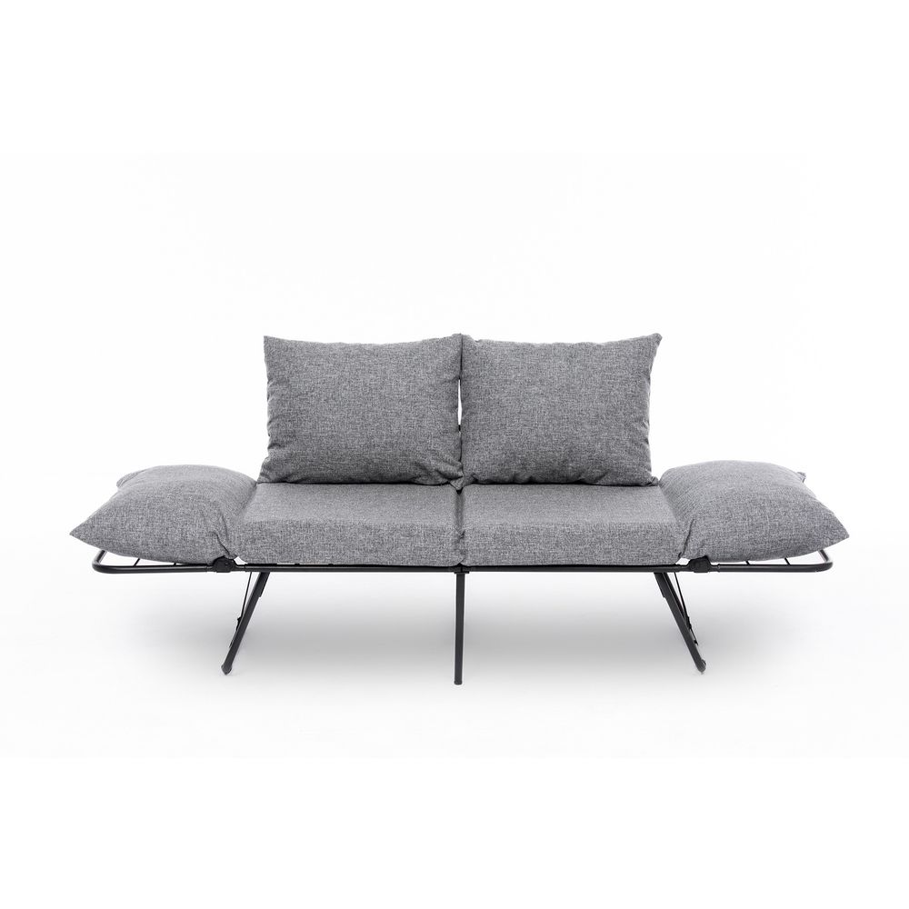 Viper Dvosjed - Svijetlo Siva Dvosjedna Sofa na Razvlačenje slika 12