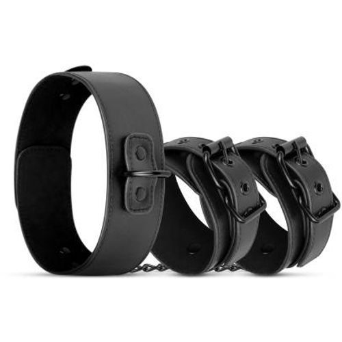 Collar &amp; Wrist Cuffs - Black slika 6