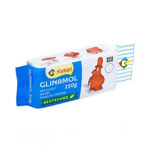 Kekec GLINAMOL, masa za oblikovanje 250 gr, bijela