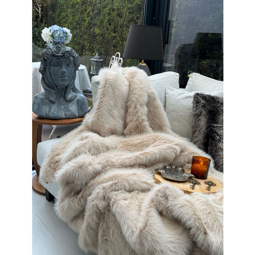 Sofa shawl Lolita 200x75, colour: beige slika 2