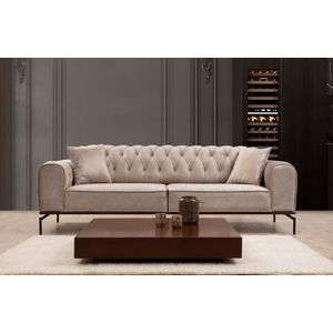 Atelier Del Sofa Trosjed SIESTA, Siesta With Capitone 3 Seater - Cream