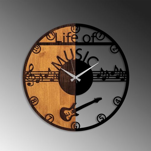 Wallity Ukrasni drveni zidni sat, Wooden Clock - 72 slika 4