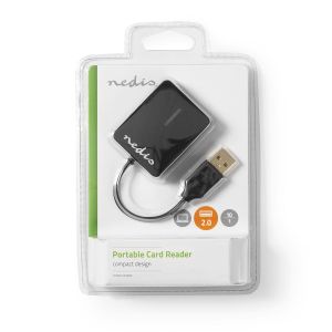 Čitač memorijskih kartica NEDIS CRDRU2300BK, Multicard, USB 2.0