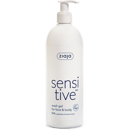 Ziaja Sensitive Skin kremasti gel za pranje lica i tijela 400ml slika 1