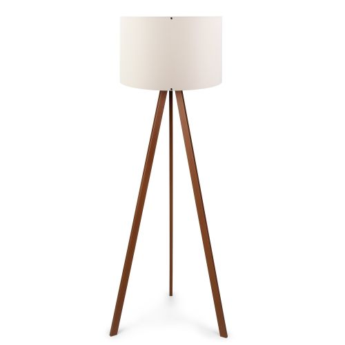 Opviq Podna lampa OAK bež- drvo, 70% MDF- 30% platno , 38 x 140 cm, promjer sjenila 38 cm, duljina kabla 200 cm, E27 60 W max., AYD-1527 slika 1