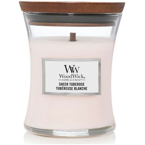 WOODWICK CLASSIC MEDIUM, svijeća mirisna Sheer Tuberose  slika 1