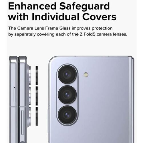 Ringke - Staklo okvira objektiva kamere za Samsung Galaxy Z Fold5 - crno slika 2