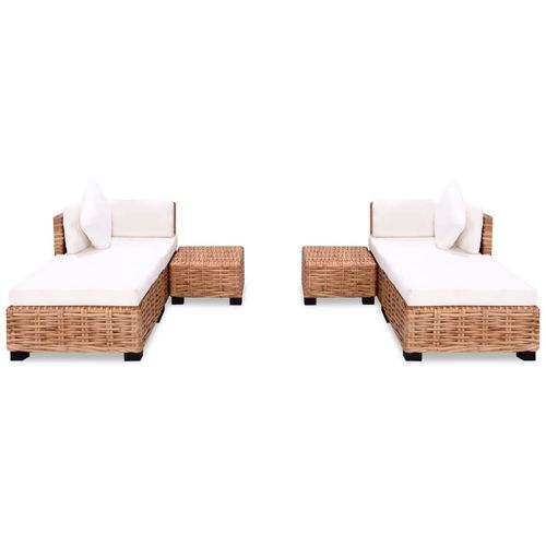 Sofa Set 16 kom Prirodni Ratan slika 61