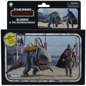 Star Wars The Mandalorian - Blurrg i Mandalorian set 2 figure 9,5 cm