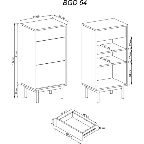 Ormarić za cipele BASIC BGD54 slika 2