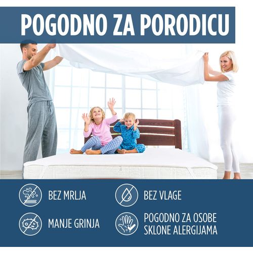 Vodootporna zaštita za dušek Vitapur Family Protect white 180x200 cm slika 5