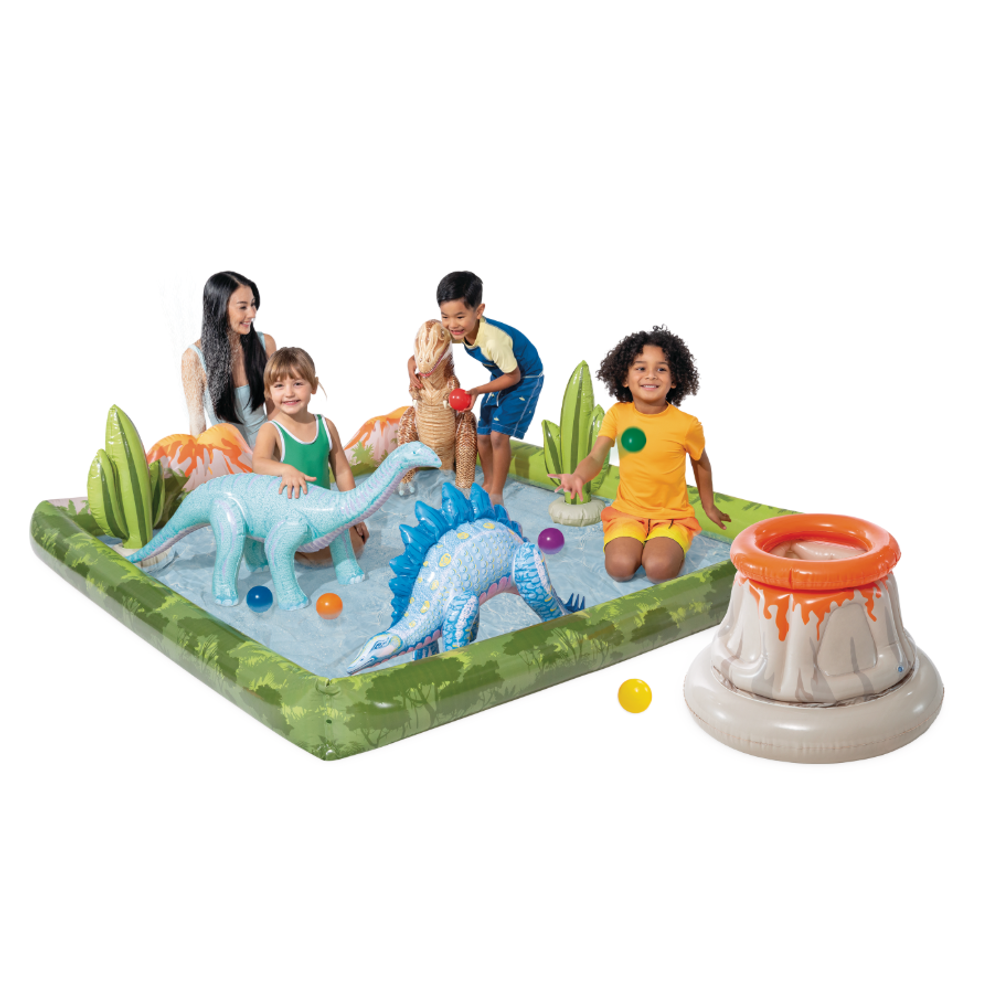 Intex Jurassic Adventure - centar za igru dimenzije: 2,01 m x 2,01 m x 36 cm 56132NP slika 2
