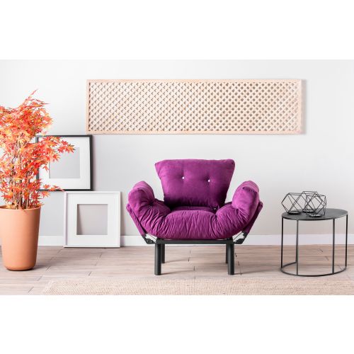 Atelier Del Sofa Fotelja, Ljubičasta, Nitta Single - Purple slika 2