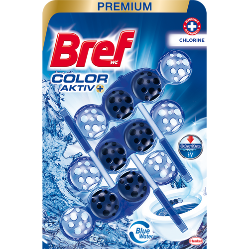 Bref WC osveživač  Blue Aktiv Chlorine 3x50g  slika 1