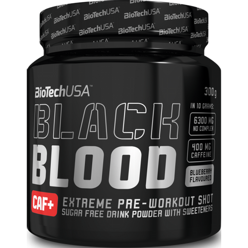 BioTech USA Black Blood Caf+ 300 g Borovnica slika 1