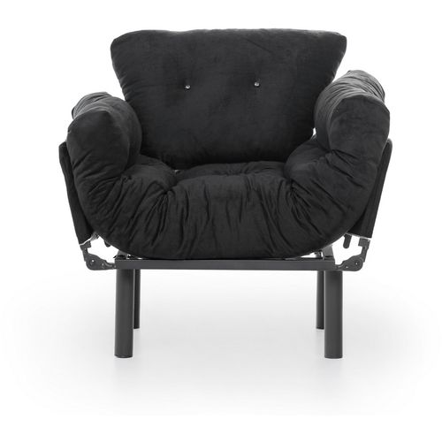 Atelier Del Sofa Fotelja, Crno, Nitta Single - Black slika 3