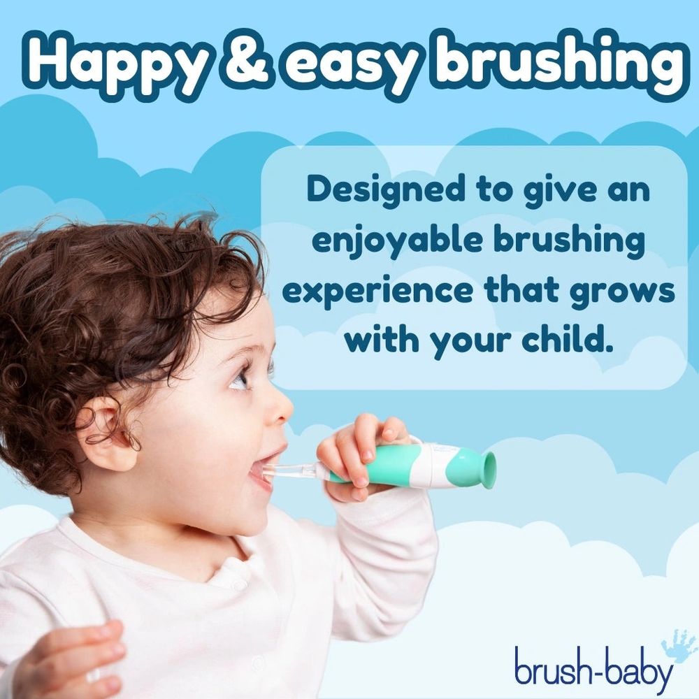 Brush-Baby Dječija električna četkica BabySonic (0-3 godine), Tirkiz slika 7