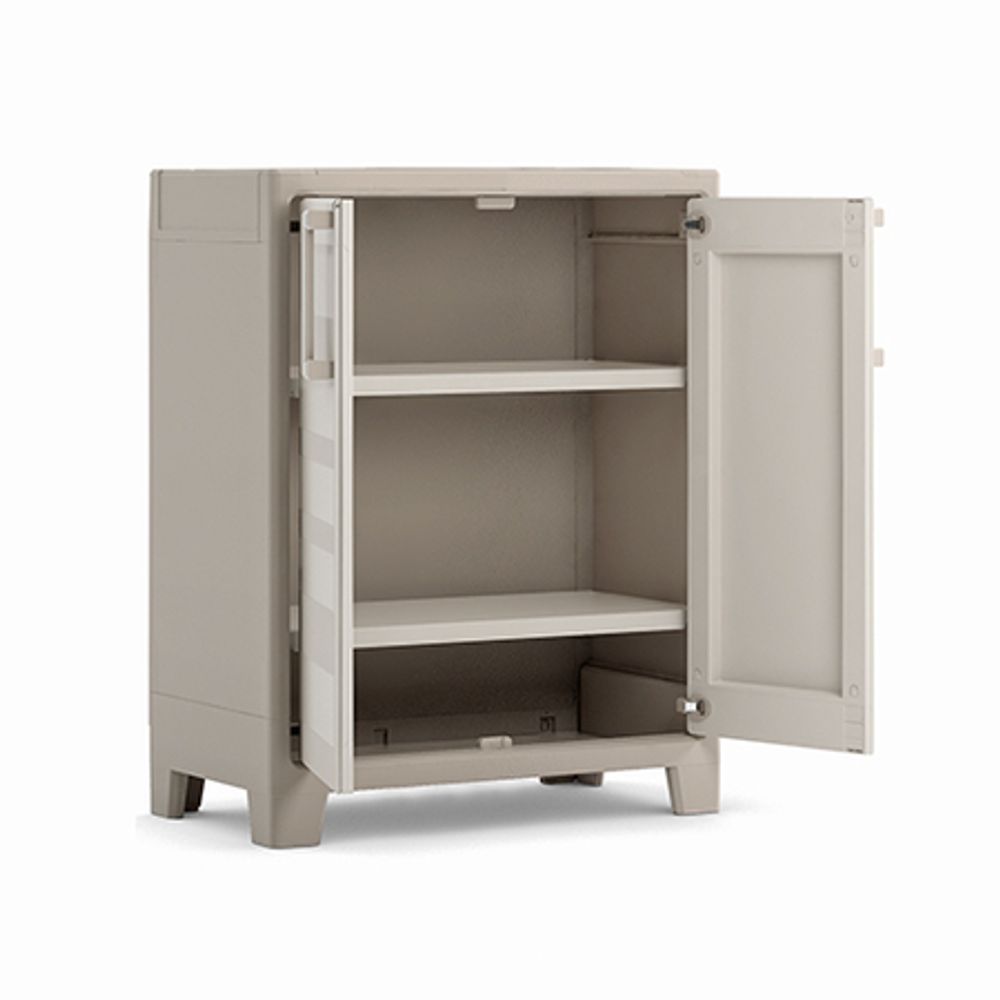 Keter ormar PVC Gulliver low 80x44x100h, bež slika 3