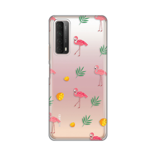 Torbica Silikonska Print Skin za Huawei P Smart 2021 Flamingos slika 1