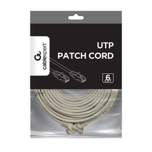 Gembird PP6U-15M UTP Cat6 Patch cord, grey, 15 m