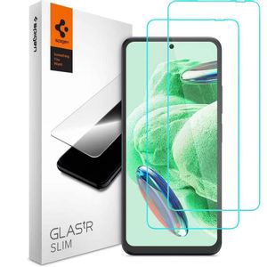 SPIGEN GLAS.TR SLIM KALJENO STAKLO 2-kom ZA XIAOMI REDMI NOTE 12 5G / POCO X5 5G CLEAR