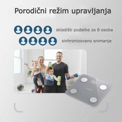 Naipo-NP-BS01 Pametna vaga za merenje telesne težine slika 6