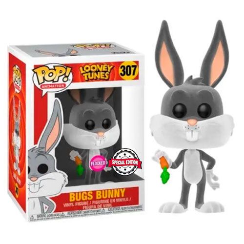 Ekskluzivna POP figura Looney Tunes Bugs Bunny Flocked slika 3